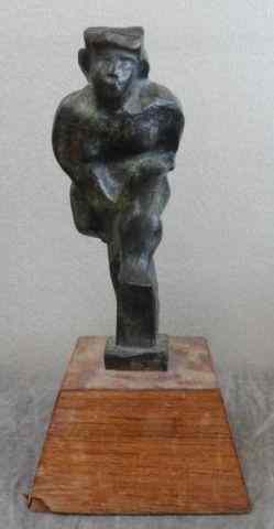 Appraisal: GROSS Chaim Bronze of Female Acrobat Signed and marked Chaim