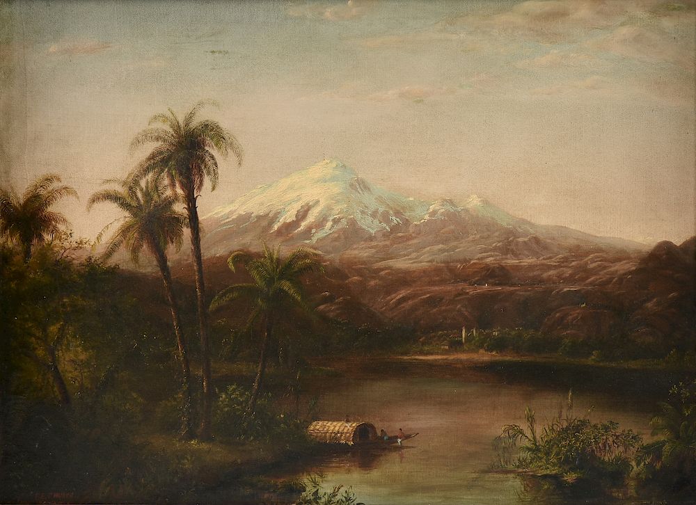 Appraisal: follower of FREDERIC EDWIN CHURCH American - A SECOND GENERATION