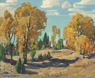 Appraisal: Paul Lauritz ''Autumn Near Big Bear Lake'' signed lower left