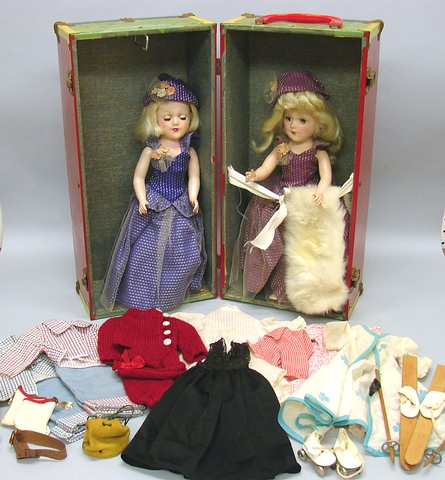 Appraisal: Mary Hoyer lot Pair of HP blonde dolls Hair has