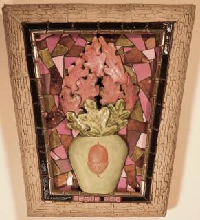 Appraisal: Angelica Pozo terra cotta and mosaic sculpture Angelica Pozo American