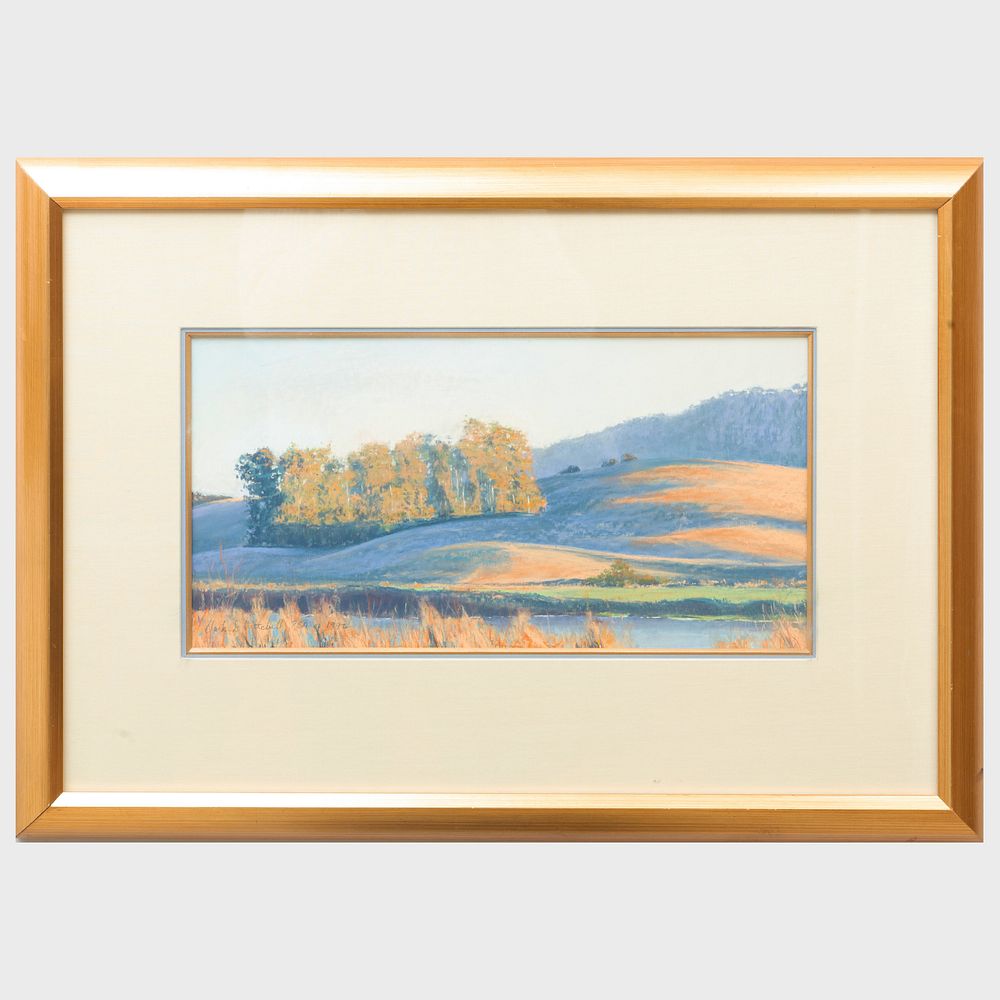 Appraisal: Clark Mitchell Across the River Pastel on paper signed 'Clark