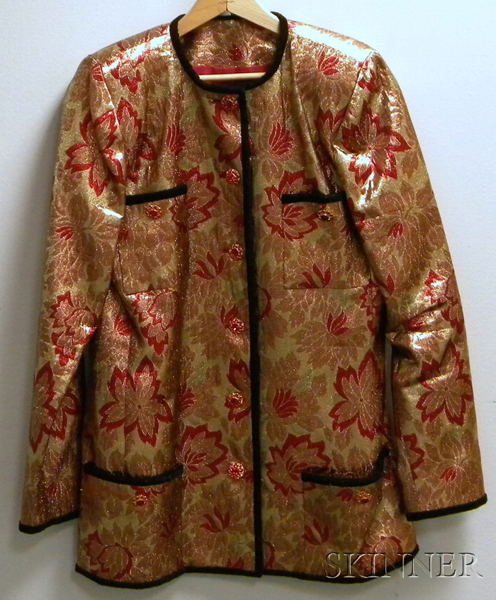 Appraisal: Vintage Custom Woman's Metallic Jacket size medium