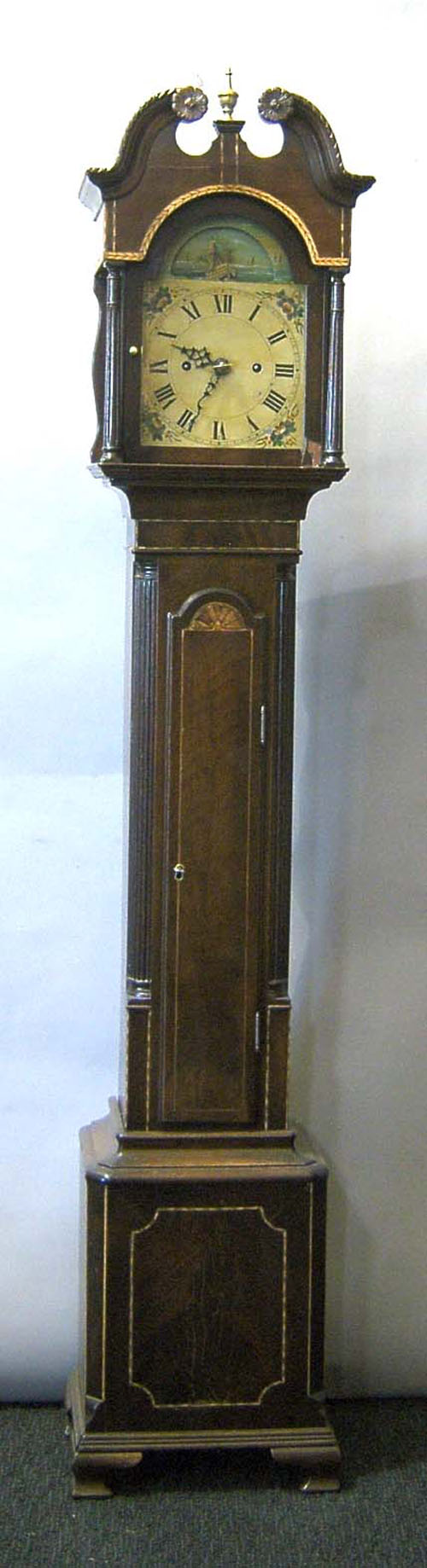 Appraisal: Federal style diminutive tall case clock late th c with