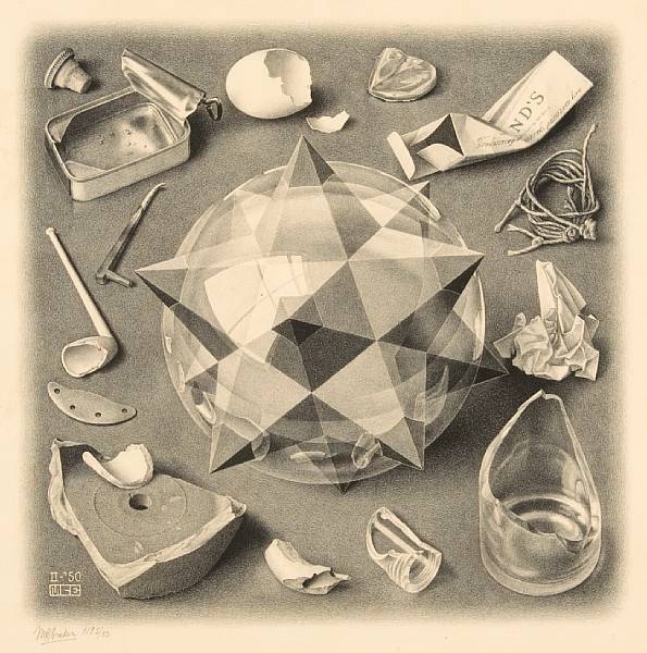 Appraisal: Maurits Cornelis Escher Dutch - Contrasts Order and Chaos I