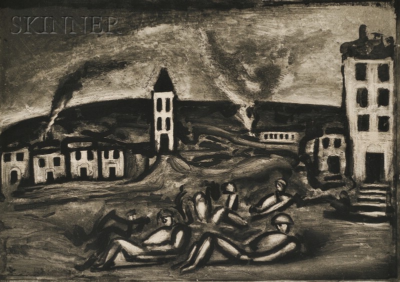 Appraisal: Georges Rouault French - Mon doux pays o tes-vous from