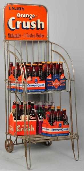 Appraisal: Heavy Wire Orange Crush -Pack Rack Description s Complete with