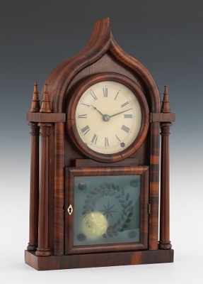 Appraisal: A Brewster Ingraham Gothic Onion Top Mantel Clock Gothic Onion