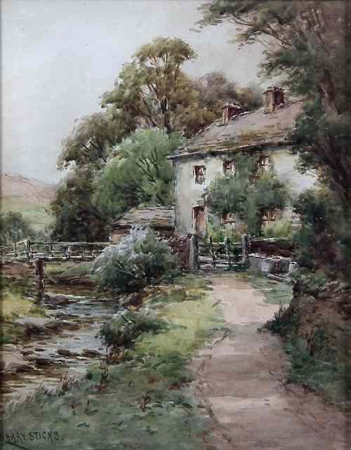 Appraisal: Harry Sticks - - Watercolour - ''Living Hope Mill Allendale''