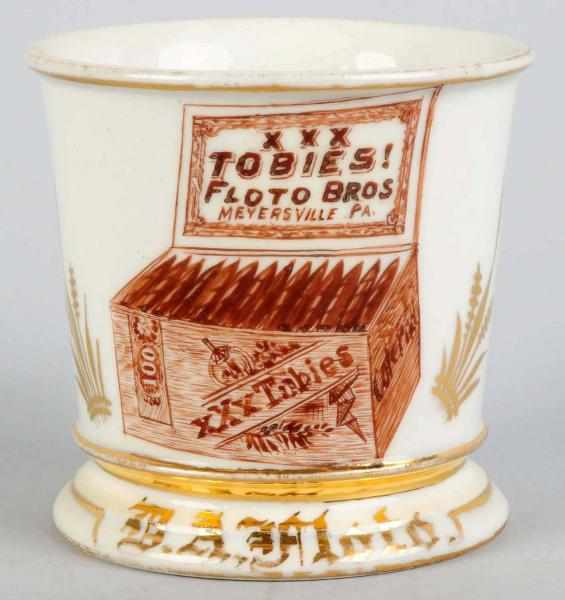 Appraisal: Tobacco Shop Shaving Mug Gilt name B A Floto Fantastic