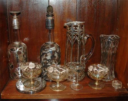 Appraisal: Miscellaneous Group of Glass Table Articles Estimate nbsp nbsp nbsp