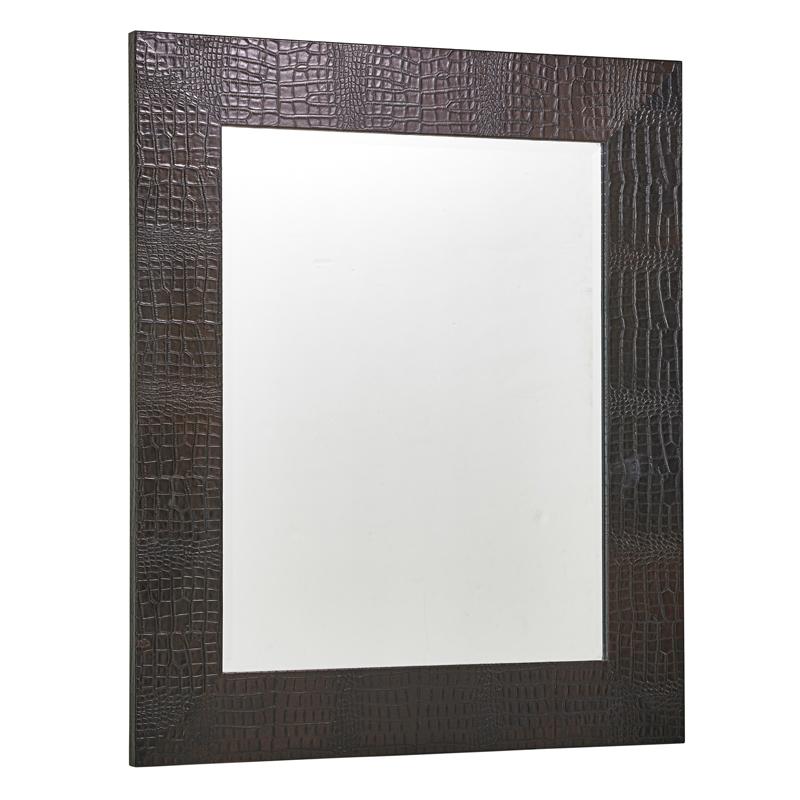 Appraisal: STYLE OF KARL SPRINGER Large wall mirror Condition Report One