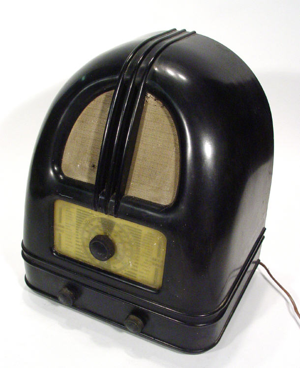 Appraisal: Art Deco Philco black bakelite cased radio cm high