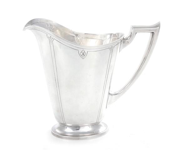 Appraisal: Sterling beverage pitcher by Hallmark engraved with initial R H