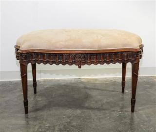 Appraisal: A Louis XVI Style Bench A Louis XVI Style Benchfirst