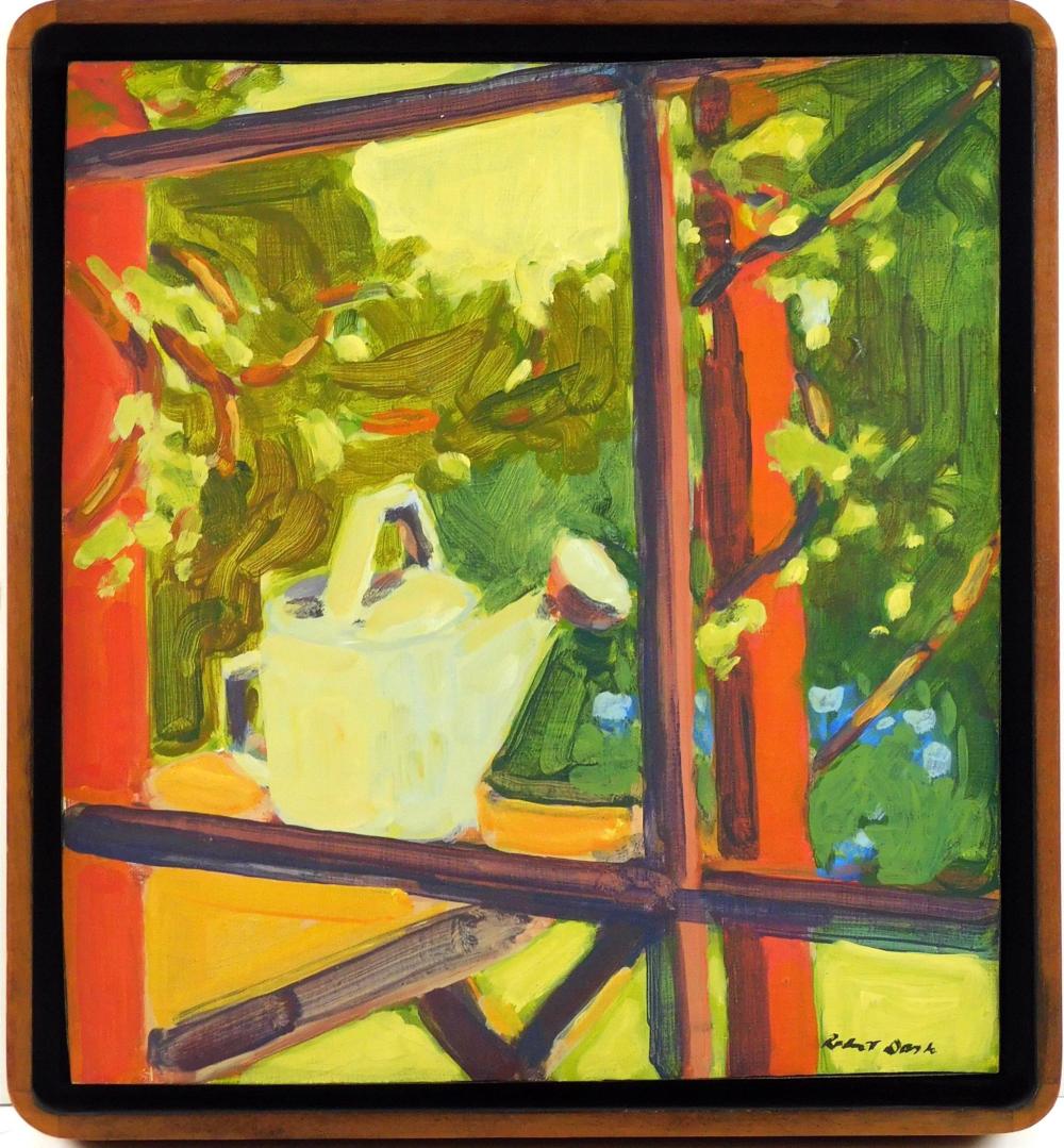 Appraisal: Robert Dash American - Watering Can acrylic on board view