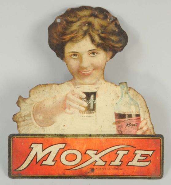 Appraisal: Movie Diecut Tin Sign This Moxie sign depicts a beautiful