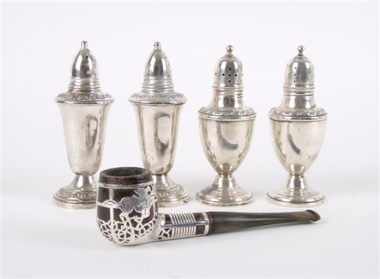 Appraisal: A Group of Two Pairs of American Sterling Silver Casters