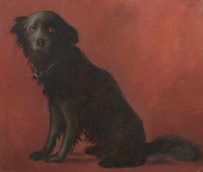 Appraisal: Frederick Hale McDuff American - Black dog on pink Oil