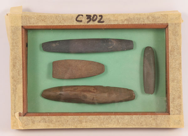 Appraisal: Lot of four chisels from Navarre OH Longest Artifacts in