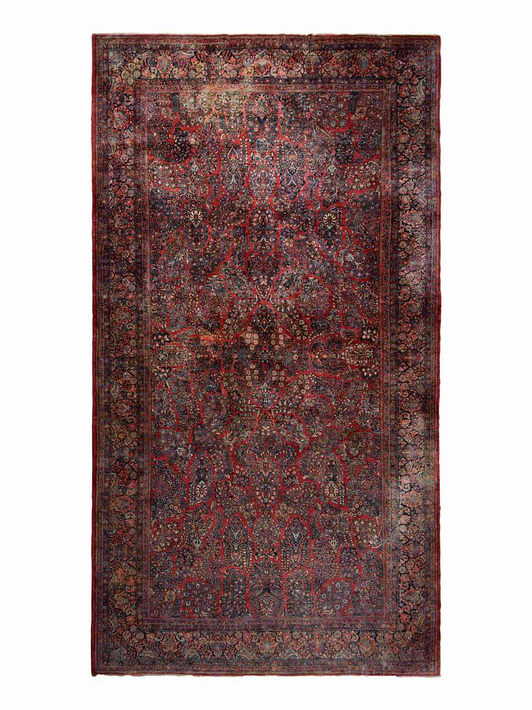 Appraisal: A Sarouk Wool Rug A Sarouk Wool Rug Circa feet