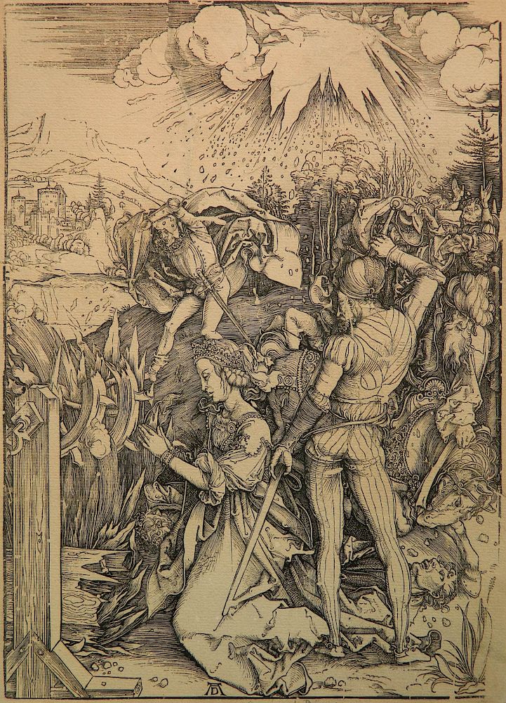 Appraisal: Albrecht Durer woodcut Albrecht Durer German - - ''The Martyrdom