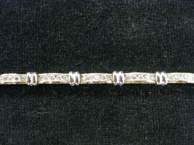 Appraisal: Diamond Bracelet round diamonds totaling carats in k yellow and