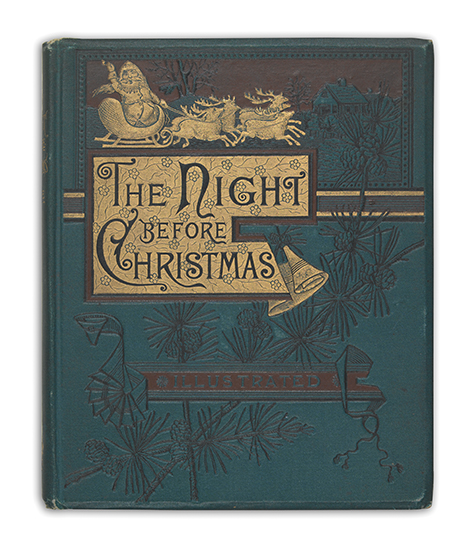 Appraisal: MOORE CLEMENT C The Night Before Christmas Photographic frontispiece portrait