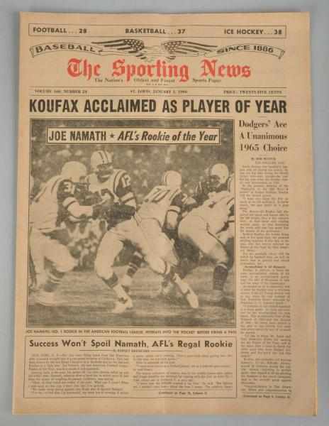 Appraisal: Lot of The Sporting News Newspapers Description Complete run from