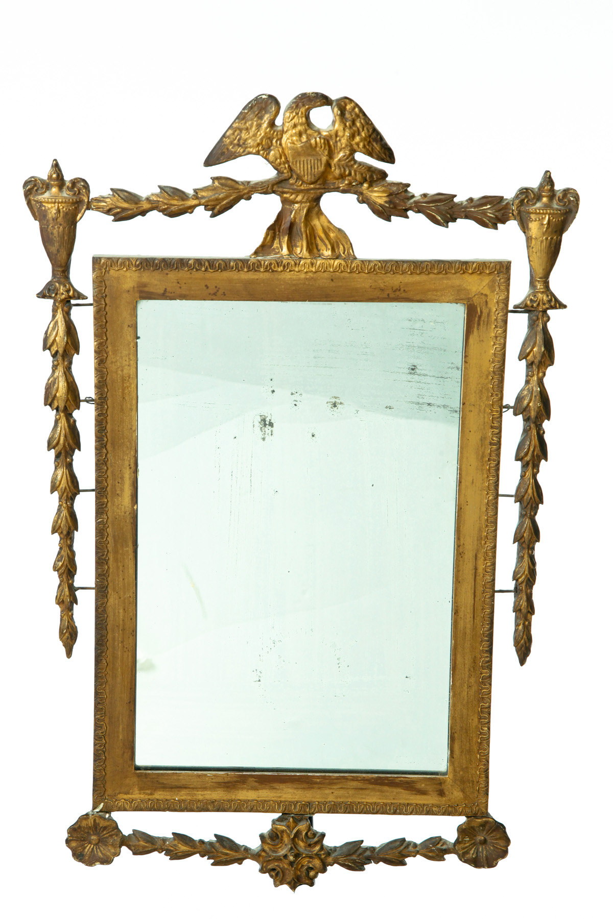 Appraisal: FEDERAL MIRROR WITH EAGLE CREST American st quarter- th century