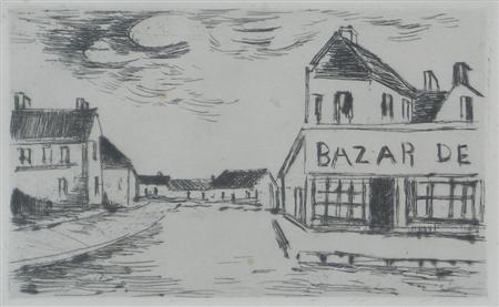 Appraisal: MAURICE DE VLAMINCK FRENCH - LE BAZAR FOR 'VISAGE DES