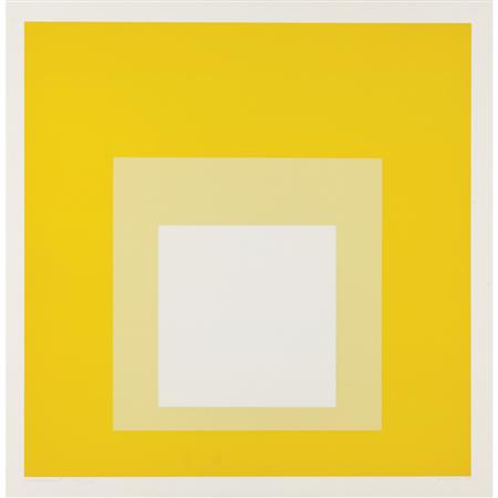 Appraisal: Josef Albers OPALESCENT Color screenprint Estimate -