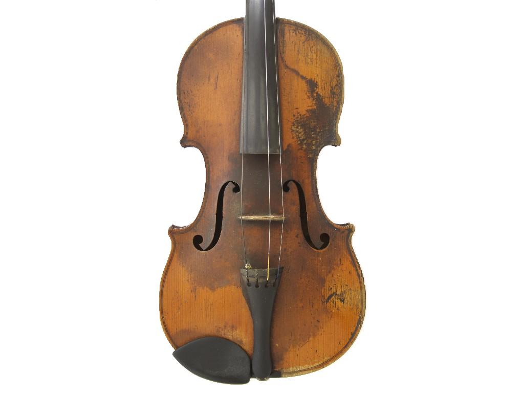 Appraisal: Late th century French violin by and labelled Buthod Luthier