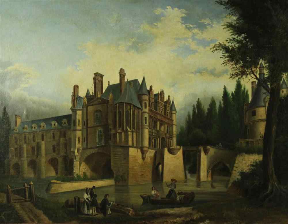 Appraisal: STYLE OF PIERRE JUSTIN OUVRIE TH CENTURY CHATEAU DE CHENONCEAU