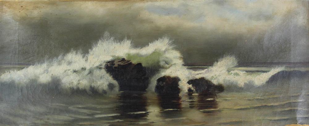 Appraisal: STYLE OF ALEXEI BOGOLIBOV RUSSIAN - WAVES Oil on canvas