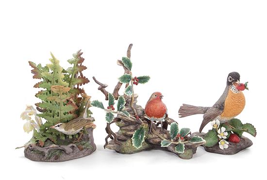 Appraisal: Boehm Robin Winter Robin and Oven Bird no H W