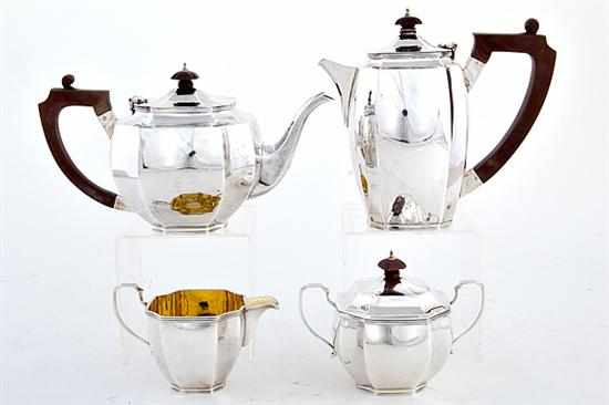 Appraisal: George VI sterling tea and coffee service by C S