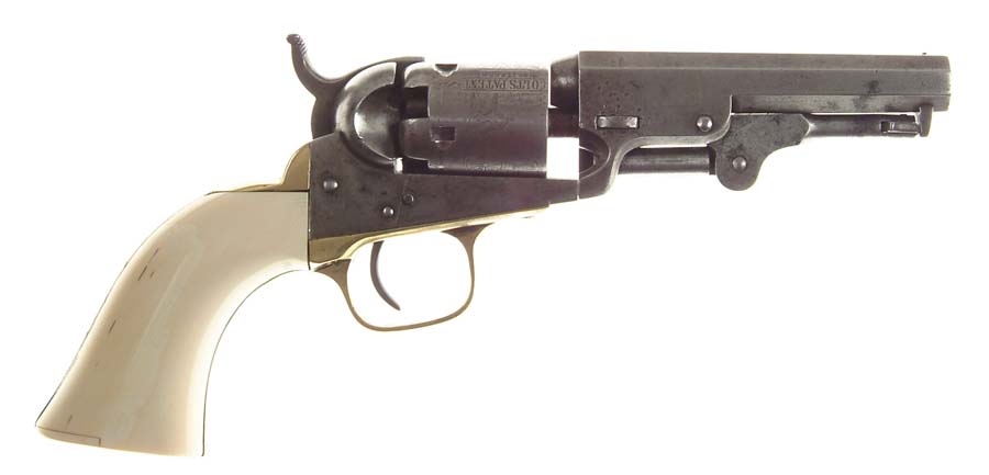 Appraisal: COLT MODEL POCKET REVOLVER SN matching except loading lever Cal