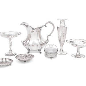 Appraisal: A Group of American Silver Table Articles comprising an Heirloom