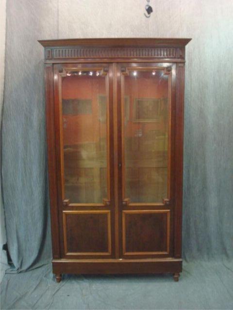 Appraisal: Door Bookcase Victorian with Crown Molding From a Mamaroneck home