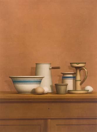 Appraisal: WILLIAM BAILEY Still Life Color lithograph x mm x inches