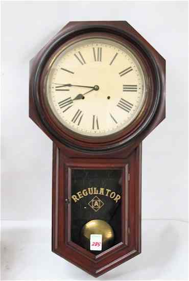 Appraisal: ANSONIA ''OFFICE REGULATOR'' WALL CLOCK Ansonia Clock Co New York