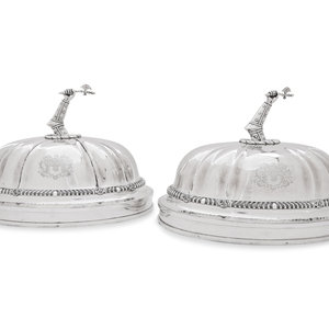 Appraisal: A Pair of Paul Storr Silver Mounted George IV Sheffield