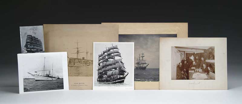 Appraisal: TEN SHIP RELATED PHOTOGRAPHS All of British European ships and