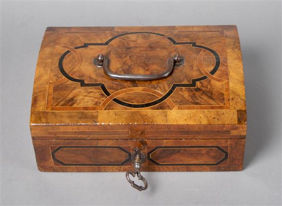 Appraisal: An Inlaid Oak Box Height x width x depth inches