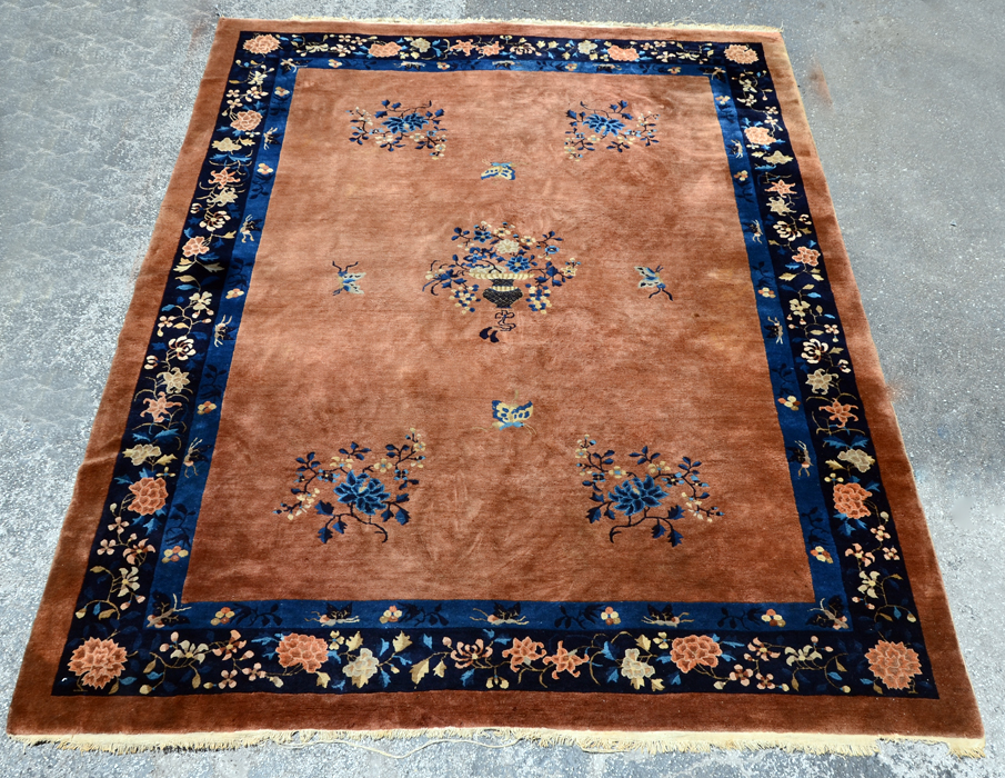 Appraisal: APPROX YR OLD CHINESE HAND KNOTTED WOOL RUG ' ''