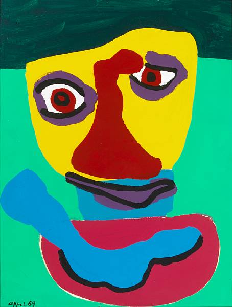 Appraisal: Karel Appel Dutch - Smile Again signed and dated 'appel