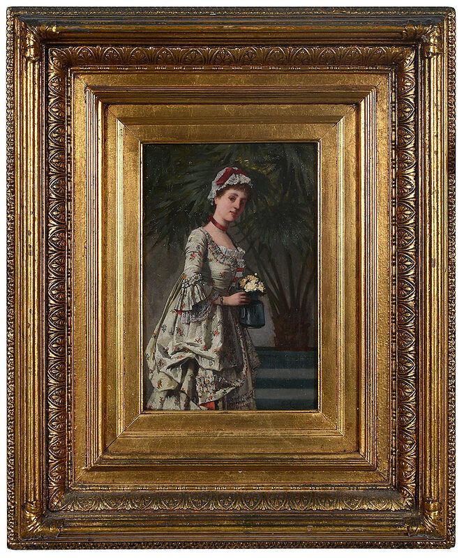 Appraisal: Lionel J Cowen British - Young Woman with a Vase