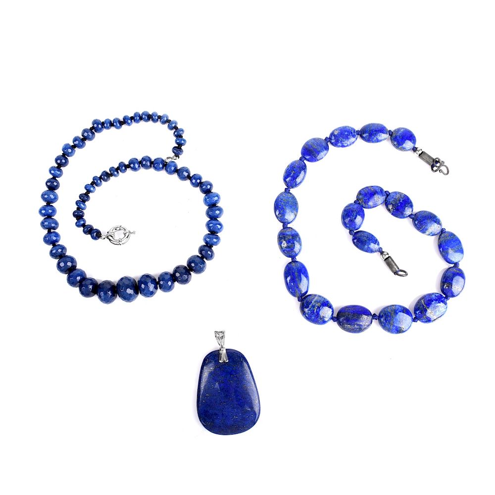 Appraisal: Lapis Lazuli Jewelry Vintage Collection of Lapis Lazuli Jewelry Including