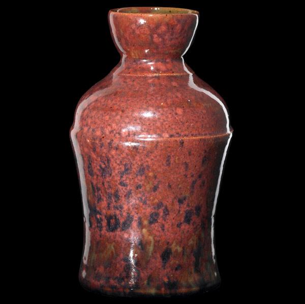 Appraisal: GEORGE OHR Bottle covered in a fine raspberry pink indigo